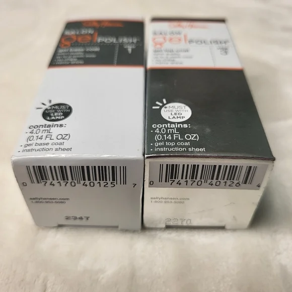 Sally Hansen Salon Gel Polish Set. Step One And Two. Both Are Brand New. - Picture 3 of 5